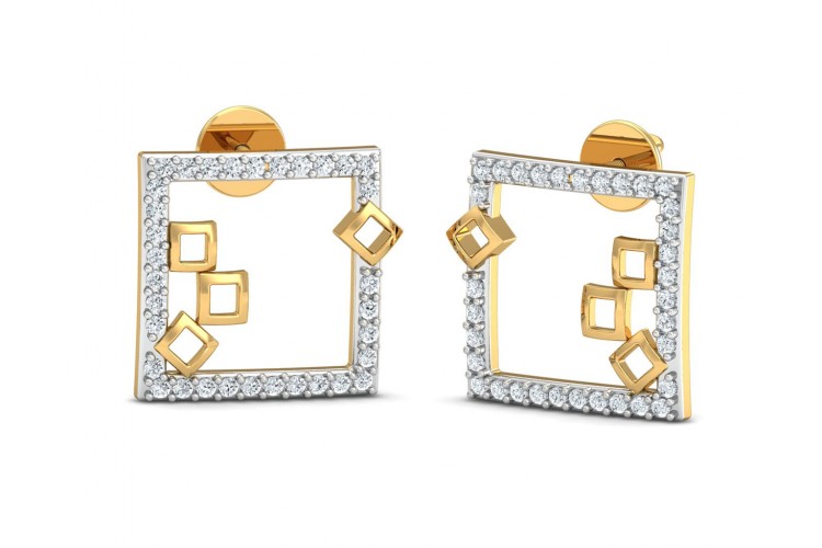 Sabina Diamond earrings in gold